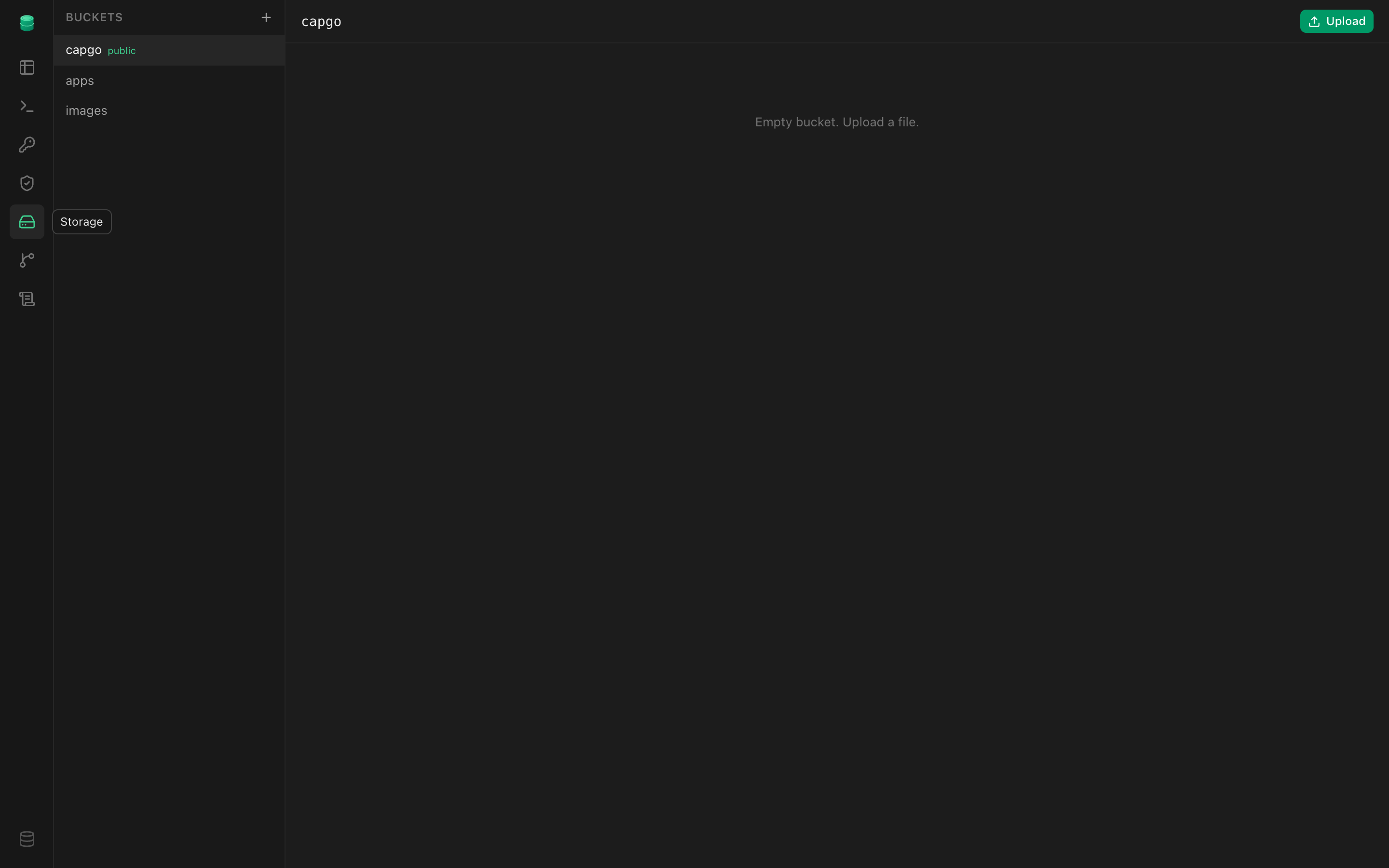 tinbase Studio — Storage
